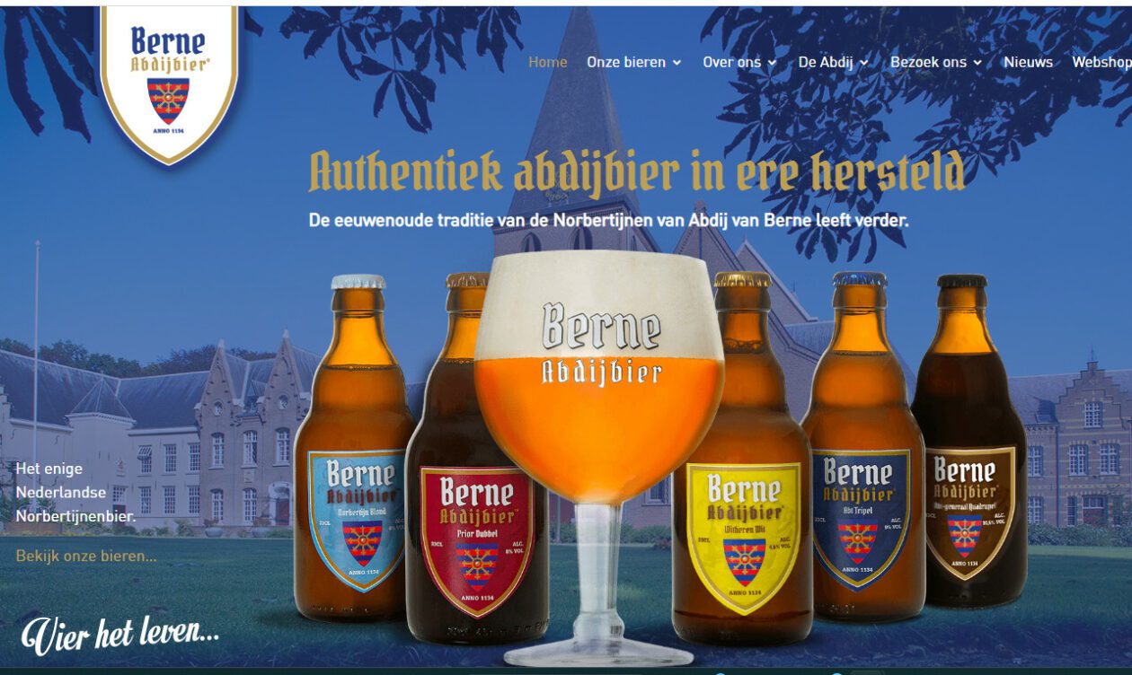 Vernieuwde website Berne Abdijbier online Abdij van Berne